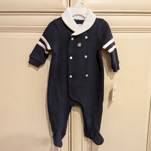 Ralph Lauren Navy Blue Kids 3M One Piece NWT